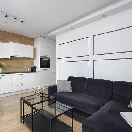 Apartment Black & White Balcony By Renters Szczecin